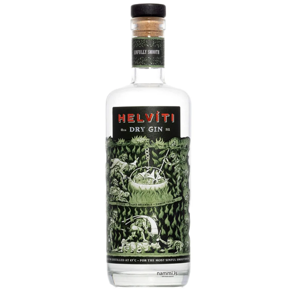 Icelandic gin called Helvíti Gin from Foss Distillery